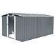 10 X 12ft Xlarge Outdoor Storage Garden Shed Sliding Door Galvanised Metal