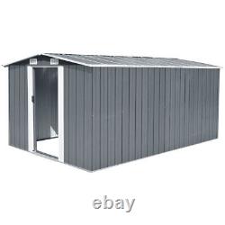 10 x 12ft XLarge Outdoor Storage Garden Shed Sliding Door Galvanised Metal