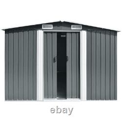 10 x 12ft XLarge Outdoor Storage Garden Shed Sliding Door Galvanised Metal