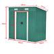 10 X 8/6 X 4 Ft Metal Garden Shed Apex Roof Sliding Door Storage Free Base Uk