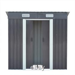 10x8'' 8x8 8x6 Garden Storage Shed Sliding Door Utility Tool House Side Shelter