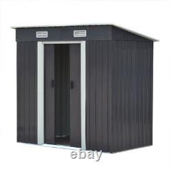 10x8'' 8x8 8x6 Garden Storage Shed Sliding Door Utility Tool House Side Shelter