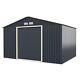 11ft X 8ft Garden Storage Shed Large Utility Storage House Withsliding Door