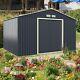 11ft X 8ft M Outdoor Steel Storage Shed Large Utility Storage House Sliding Door