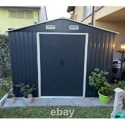 12FT x10FT Outdoor Storage Shed Bikes Tool Utility Storage House With Sliding Door