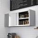5ft Stainless Steel Catering Kitchen Cafe Wall Cabinet Cupboard Storage Shelves