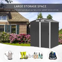 5ft x 4.3ft Outdoor Garden Storage Shed, Tool Storage Shed with Sliding Door