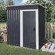 5x3ft Garden Shed Sliding Door Outdoor Tools Box Storage House Small Container