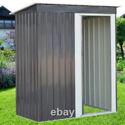5x3ft Garden Shed Sliding Door Outdoor Tools Box Storage House Small Container
