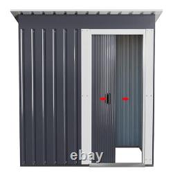 5x3ft Garden Shed Sliding Door Outdoor Tools Box Storage House Small Container
