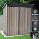5x3ft Garden Storage Shed Withsliding Door Outdoor Metal Tool House Utility Room
