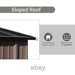 5x3ft Garden Storage Shed withSliding Door Outdoor Metal Tool House Utility Room
