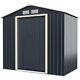 7ft X 4ft Garden Storage Shed Large Utility Storage House Withsliding Door