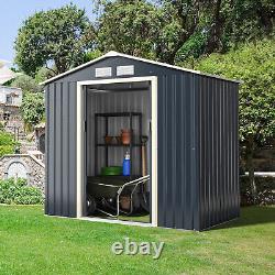 7FT x 4FT Garden Storage Shed Large Utility Storage House withSliding Door