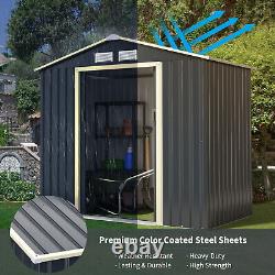 7FT x 4.3FT Outdoor Storage Shed Large Tool Utility Storage House WithSliding Door