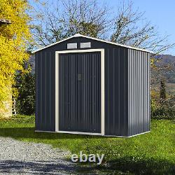 7FT x 4.3FT Outdoor Storage Shed Large Tool Utility Storage House WithSliding Door