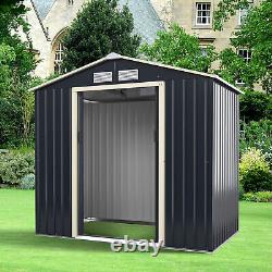 7FT x 4.3FT Outdoor Storage Shed Large Tool Utility Storage House WithSliding Door