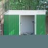 7.5 X 4.3ft Garden Storage Shed With Sliding Door Ventilation Window Sloped Roof