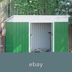 7.5 x 4.3ft Garden Storage Shed with Sliding Door Ventilation Window Sloped Roof