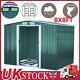 8x8ft Galvanised Garden Storage Shed Chest Box With Sliding Door Free Foundation