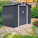 9 Ft X 6 Ft Outdoor Storage Shed Large Organizer House Double Sliding Door