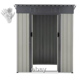 AECOJOY Outdoor Metal Shed Storage Tool Garden Shed Clearance for Yard