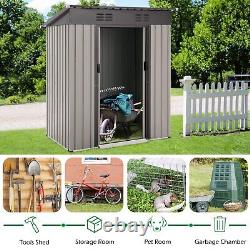 AECOJOY Outdoor Metal Shed Storage Tool Garden Shed Clearance for Yard