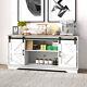 Bar Cabinet With Barn 2 Sliding Door Buffet Farmhouse Storage Cabinet Tv Stand