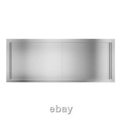 Catering Kitchen Stainless Steel Wall Cabinet Storage Cupboard Shelf 150x35x60cm