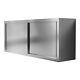 Catering Kitchen Wall Cabinet Storage Cupboard Unit With Slide Door 150x35x60cm