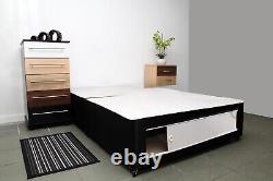 Complete Divan Bed. Choose Base Colour and Storage. Medium Mattress Optional