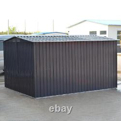 Extra Large Tool Box 10x8ft Sliding Door Outdoor Storage Steel Garden Shed Apex