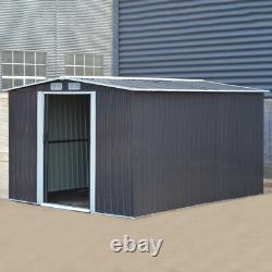 Extra Large Tool Box 10x8ft Sliding Door Outdoor Storage Steel Garden Shed Apex