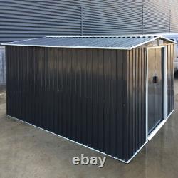 Extra Large Tool Box 10x8ft Sliding Door Outdoor Storage Steel Garden Shed Apex