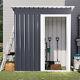 Garden Shed Sliding Door Outdoor Tools Box Storage House Small Container Metal