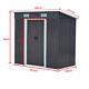 Garden Shed Storage Unit With Sliding Door/foundation/vent Apex Roof Metal Sheds