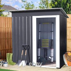 Garden Storage Shed Metal Outdoor Yard Tool Organizer Sliding Door Toolshed