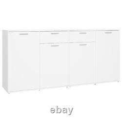 Gecheer Sideboard Side Cabinet Storage Cabinet with Sliding Door Stackable O6U9