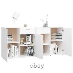 Gecheer Sideboard Side Cabinet Storage Cabinet with Sliding Door Stackable O6U9