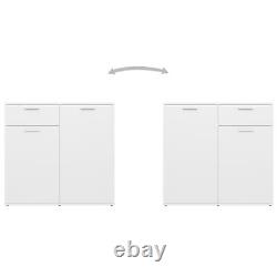 Gecheer Sideboard Side Cabinet Storage Cabinet with Sliding Door Stackable O6U9