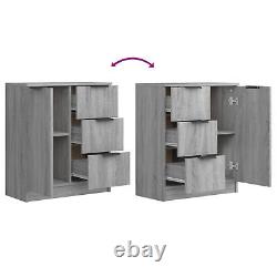 Goliraya Sideboard Side Cabinet Storage Cabinet with Sliding Door Stackable A7D3