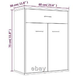 Goliraya Sideboard Side Cabinet Storage Cabinet with Sliding Door Stackable B4H1