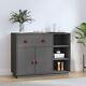 Goliraya Sideboard Side Cabinet Storage Cabinet With Sliding Door Stackable E6a6