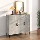 Goliraya Sideboard Side Cabinet Storage Cabinet With Sliding Door Stackable J2m4