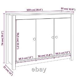 Goliraya Sideboard Side Cabinet Storage Cabinet with Sliding Door Stackable O0H7