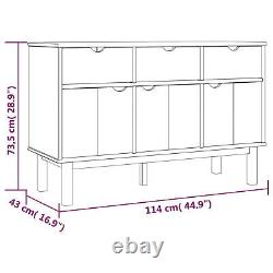 Goliraya Sideboard Side Cabinet Storage Cabinet with Sliding Door Stackable W6B9