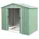 Heavy Duty Garden Shed Foundation Equipment Storage Double Door Sliding Green