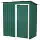 Heavy Duty Garden Shed Sliding Door Durable Tools Lawn Equipment Storage Green