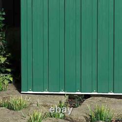 Heavy Duty Garden Shed Sliding Door Durable Tools Lawn Equipment Storage Green