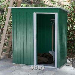 Heavy Duty Garden Shed Sliding Door Durable Tools Lawn Equipment Storage Green